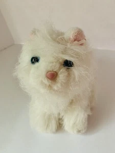GANZ Webkinz White Persian Kitty Cat Blue Eyes Long Hair 7" Plush NO Code - Picture 1 of 11