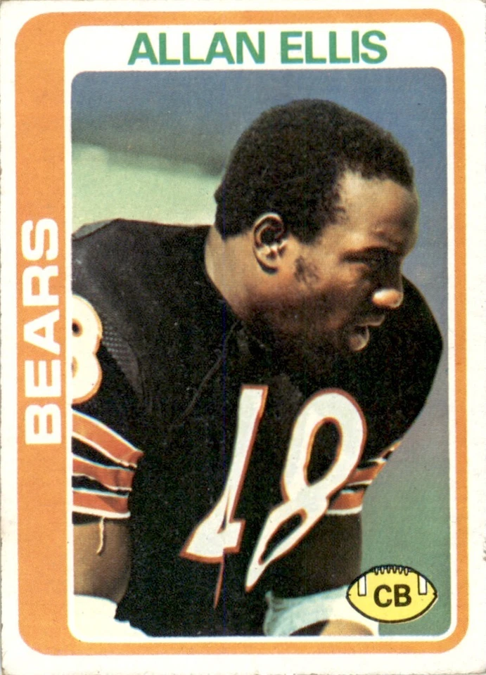 1978 Topps #132 Allan Ellis Chicago Bears EX - Image 1 of 2