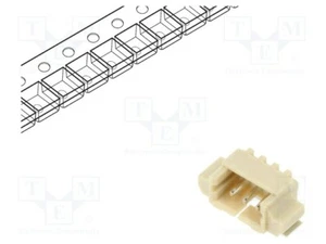Toma 125V PIN: 3 1,25mm Macho Placa Conducta 1A 125SH-B-03-TR--T/R Firma - Imagen 1 de 1