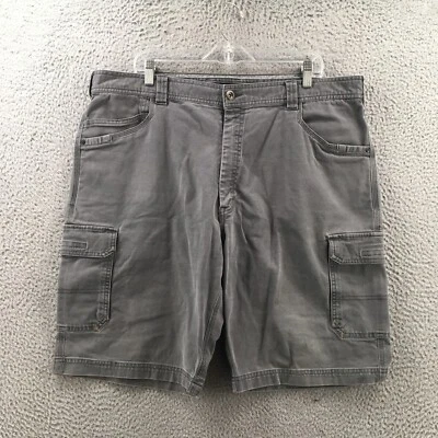 Pantalones Cortos de Carga Walls Outdoor Goods Para Hombres 40 Gris Cremallera Mosca Botón Frontal Mezcla de Algodón Foto 1 de 4