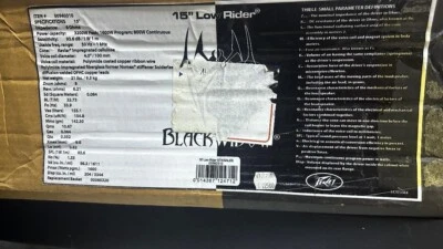 Peavey 15" Low Rider 3200 Watt Peak 8 Ohm Subwoofer Speaker - Image 1 of 3