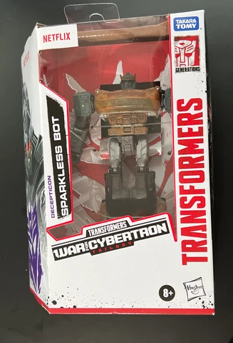Transformers WFC Cybertron Sparkless Bot  Walmart Exclusive Netflix Decepticon Cover