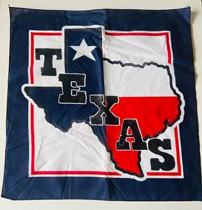 VTG TEXAS FLAG Bandana /Handkerchiefs-TAXAS BANDANA(21"X21") -100% cotton - Picture 1 of 2