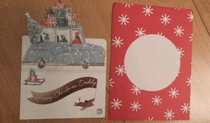 Sainsburys Happy Christmas Daddy Greeting Card 17x12cm - Picture 1 of 3