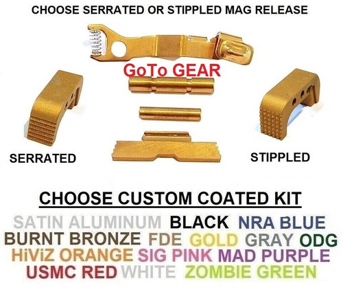 Ghost Slide Stop Release, Control Kit and Mag Release For Glock 43 43X ...