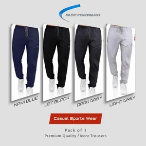 NEW MENS PREMIUM QUALITY SWEAT PANTS FLEECE 4 COLORS AVAILABLE -FITS M/L - Picture 1 of 7