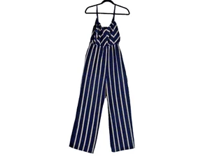 Almost Famous Women's M Jumpsuit Spaghetti Straps Elastic Waist Wide Leg Stretch - Picture 1 of 5