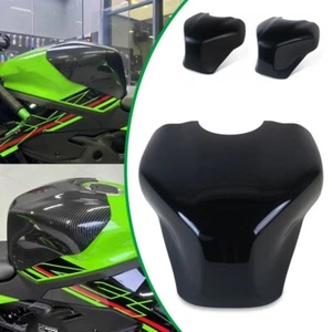 Motorcycle Fuel Gas Tank Cover Protector For ZX-4R ZX-4RR ZX-25R Bright Black - Foto 1 di 14