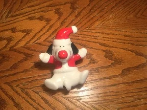 Ceramic dog with Sant Hat & Jacket Christmas Decoration - Picture 1 of 7
