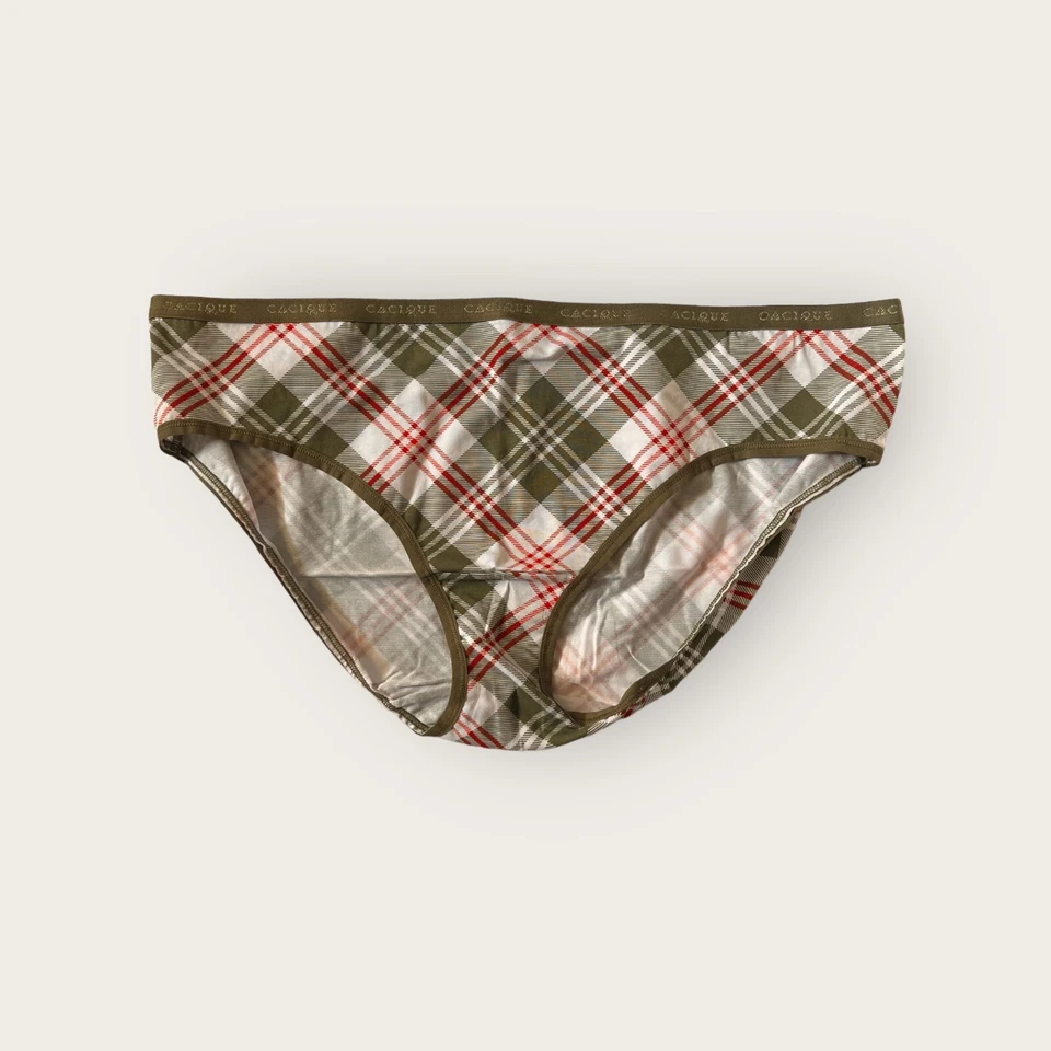 Panty Lane Bryant Cacique Algodón Hipster Talla 14/16 Verde Cuadros (2304) Foto 1 de 1