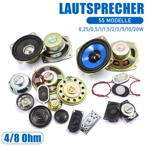 Audio magnetische Typ Lautsprecher Horn DIY Zubehör 0.25W-20W 4/8 Ohm 55 Modelle - Picture 1 of 61