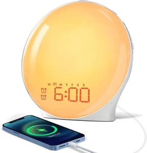Philips Sunrise Simulator Wake-Up Light Alarm Clock Somneo Smart Sleep HF3500/01 - Picture 1 of 8