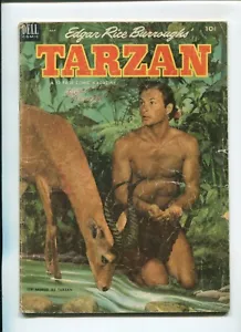Edgar Rice Burrough's Tarzán #44 1953 Dell Edad de Oro Cubierta desgaste - Imagen 1 de 2