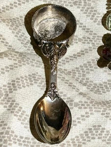 Godinger Ornate Design Silver Plated Double Ended Measuring Spoon 5.5" - Picture 1 of 7