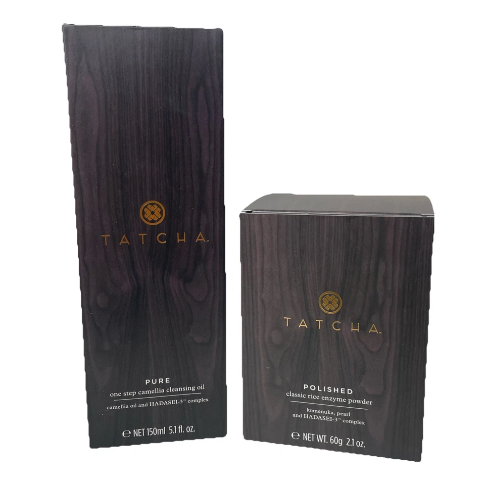 Tatcha POLISHED Rice Enzyme Powder and PURE One Step Camellia Cleansing Oil - Image 1 of 4