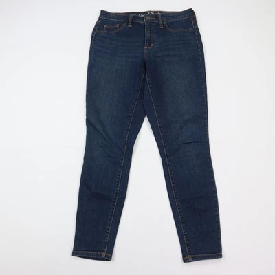 Jeans Universal Thread para mujer 6 Jegging tiro alto elástico azul lavado oscuro denim Foto 1 de 4