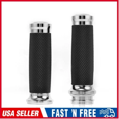 Empuñaduras electrónicas de 1" para Harley Dyna Heritage Softail manillar EE. UU. Foto 1 de 4