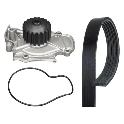 For Honda Prelude 92-93 Engine Coolant Water Pump and Serpentine Belt Kit Foto 1 de 2