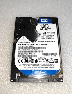 Disque dur SATA 2.5" 1To Western Digital WD10JPVX 100% Fonctionnel - Afbeelding 1 van 2