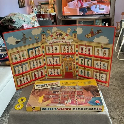 Vintage 1991 Mattel Where's Waldo Memory Board Game - 100% Complete - Image 1 of 4
