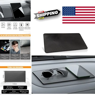 Universal Car Dashboard Anti Slip Mat 10.62 Inch by 5.9 Inch for Phones and Keys - Image 1 of 4