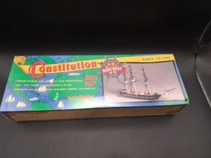 USS Constitution Wooden Model Kit for Kids COMPLETE, Woodcrafter kit NEW - Picture 1 of 5