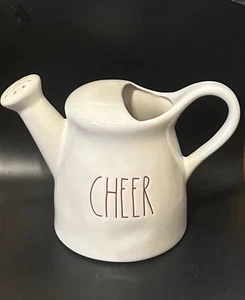 Rae Dunn -CHEER-Ceramic Farmhouse Watering Can/Flower Pot/Home Decor/Vase - Picture 1 of 10