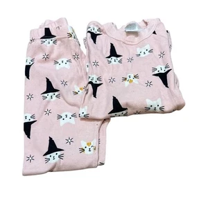 Hanna Andersson Kitty Cat Witch Halloween? 2 Piece Pajama Set Size 6-7 - Picture 1 of 6