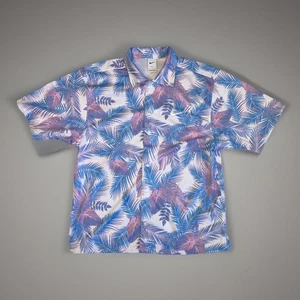 Nike Mesh Dri Fit Poolside Party Button Down Shirt DO6165 629 Men’s Size Large - Picture 1 of 6
