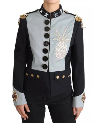 Chaqueta Militar Dolce & Gabbana Piña Modelo JKT2413 Mujer Chaquetas Azules y Foto 1 de 4