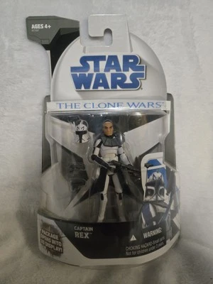 Figura de colección Star Wars Capitán Rex Clone Wars 2008 con pistola y casco Hasbro  Foto 1 de 4
