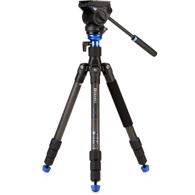 Benro HFTA28CS4H Hybrid Carbon Fiber Tripod  S4H Pan/Tilt Head Max Height:63.4" - Image 1 of 4