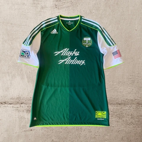 Adidas x Portland Timbers Authentic Pro Cut 2011 Inaugural Season Home Jersey Cover