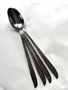 4 Oneida TWIN STAR Iced Tea Spoons 7 1/2" Stainless Flatware Community - Picture 1 of 3