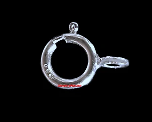 5mm SOLID PLATINUM 950 Spring Ring Clasp CLOSED Ring JewelryMaven Italy - Picture 1 of 3