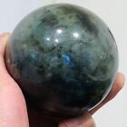 904G Natural Flash Labradorite Quartz Sphere Crystal Ball Reiki Energy Healing