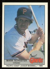 1985 Cramer Sports Card Phoenix Giants MARK SCHUSTER RC GIANTS