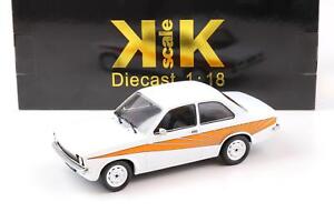 1:18 KK-Scale Opel Kadett C Couple Échangiste 1975 Blanc/Orange