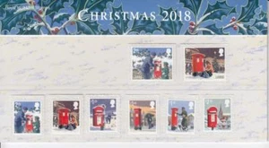 GB 2018 PAQUETE DE PRESENTACIÓN DE NAVIDAD No 563 SG 4154 4161 Como nuevo conjunto de sellos ver 563 - Imagen 1 de 2