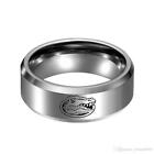 New Florida Gators Brushed Silver Stainless Steel Ring Sizes 8 9 10 11 12 13
