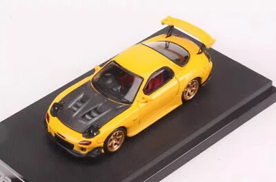 BSC 1/64 Scale Mazda RX-7 FD3S Yellow/Black2 Diecast Car Model Toy Gift NIB - image 1 of 4