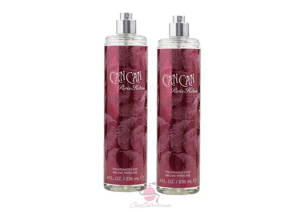 CAN CAN by Paris Hilton for Women 8.0 oz Body Fragrance Mist Spray - Lot of 2 - Image 1 of 1