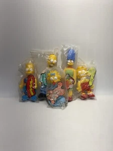 1990 BURGER KING The Simpsons PLUSH DOLLS New In Original Packaging RARE ALL 5 - Picture 1 of 16