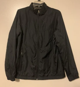 L.L.Bean Woman’s Rain/Hiking Jacket Lightweight Black Misses  M-REG  Zip Full - Picture 1 of 7