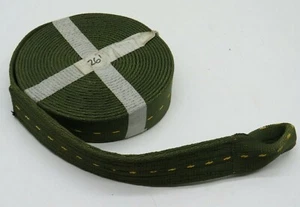 25ft Mil-Spec Nylon Webbing Strap with Sewn Loop, Green/Yellow, 1.75" Wide - Picture 1 of 8