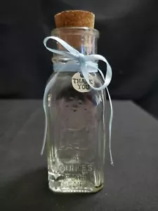 Vintage Honey Acres Clear Glass 4 ounces Pure Honey Bottle Embossed Beehive 4.5" - Picture 1 of 12