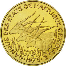 [#494297] Moneta, Państwa Afryki Środkowej, 5 Francs, 1973, Paris, PRÓBA, MS(65-
