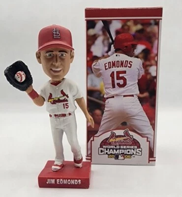 Jim Edmonds Cardenales de San Luis Bobblehead Tema Bud Bash Raro 2006 Serie Mundial Foto 1 de 2