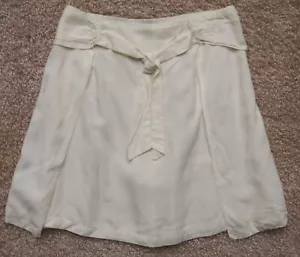 POPPET & FOX GIRL'S SIZE 16 IVORY SKORT PULL ON SASH TIE FRONT 100% MODAL NWOT - Picture 1 of 5
