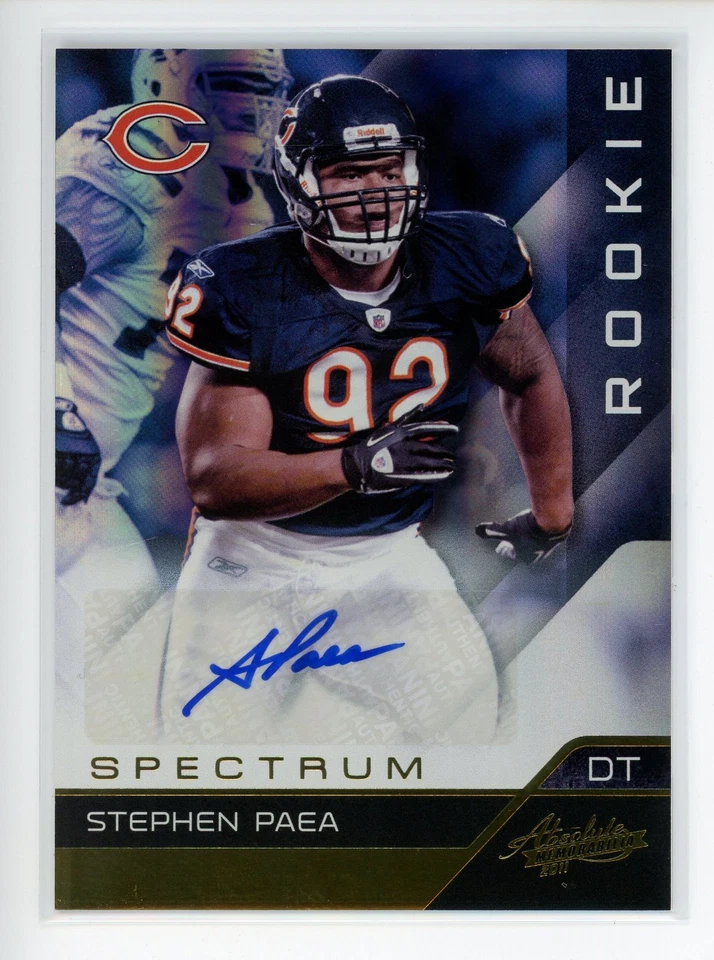 2011 Panini Absolute Memorabilia Spectrum Gold Auto #169 Stephen Paea /299 - Image 1 of 2